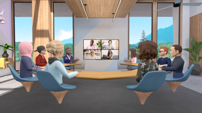 Meta Workrooms réunion réalité virtuelle